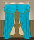 The vintage curtain