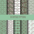 Vintage curve pattern set 1