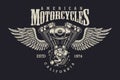 Vintage custom motorcycle label Royalty Free Stock Photo