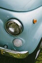 Vintage cyan car headlight and turn signal Royalty Free Stock Photo