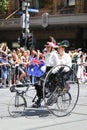 Vintage Cycle Club of Victoria members participate at the 2019 Australia Day Parade in Melbourne