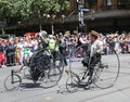 Vintage Cycle Club of Victoria members participate at the 2019 Australia Day Parade in Melbourne