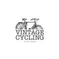 Vintage cycling logotype