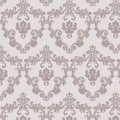 Vintage damask floral ornament pattern Royalty Free Stock Photo