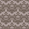 Vintage damask floral ornament pattern Royalty Free Stock Photo