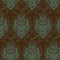 Vintage damask floral ornament pattern Royalty Free Stock Photo