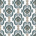 Vintage damask floral ornament pattern Royalty Free Stock Photo