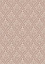 Elegant beige and brown seamless pattern vector design, vintage damask pattern wallpaper for classic decoration.damask Royalty Free Stock Photo
