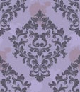 Vintage Damask Seamless pattern Vector. Luxury ornament elegant structure retro theme decors Royalty Free Stock Photo