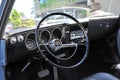 Vintage dashboard black leather