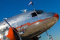 Vintage DC-3 airplane Royalty Free Stock Photo