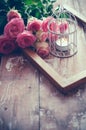 Vintage decor with roses