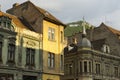 Vintage decorated facades in Brasov Romania