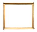 Vintage decorated narrow wooden picture frame Royalty Free Stock Photo