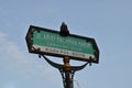 Vintage decorated signpost that means Arief Rachman Hakim Street