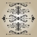 Vintage Decorations Elements. Flourishes Calligraphic Ornaments and Frames Royalty Free Stock Photo