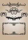 Vintage Decorations elements flourishes Calligraphic vector Royalty Free Stock Photo