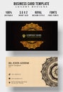 Vintage Decorative Business card template with mandala