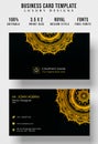 Vintage Decorative Business card template with mandala