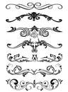 Vintage decorative frames vectors Royalty Free Stock Photo