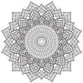 Mandala Intricate Patterns Black and White Good Mood.