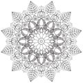 Mandala Intricate Patterns Black and White Good Mood.