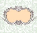 Vintage decorative vector frame