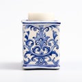 Vintage Delft Tile Votive Holder - Blue And White Ceramic Candle Holder