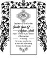 Vintage delicate formal invitation card