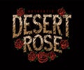 Vintage Desert Rose lettering