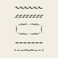 Vintage Design Elements with decorative lines Royalty Free Stock Photo