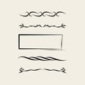 Vintage Design Elements with decorative lines Royalty Free Stock Photo