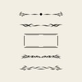 Vintage Design Elements with decorative lines Royalty Free Stock Photo
