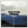 Vintage design vector press template. Summer time Royalty Free Stock Photo