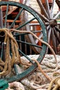 Vintage - Details Of Wooden Wagon Wheel