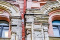 Vintage deteriorated building details