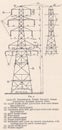 Vintage diagram of Transmission Tower