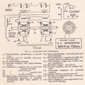 Vintage diagram of a 12,000 Volt D. C. Generator. Royalty Free Stock Photo