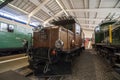 Vintage diesel train engine, Verkehrshaus der Schweiz