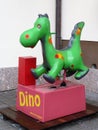 Vintage dinosaur mechanical coin operated ride