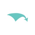 Vintage direction arrow. Retro navigation icon, old simple cursor banner, retro target and navigation pictogram. Vector