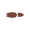 Vintage direction arrow. Retro navigation icon, old simple cursor banner, retro target and navigation pictogram. Vector