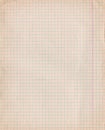 Vintage dirty graph paper. Royalty Free Stock Photo