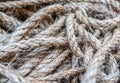 Vintage disheveled rope closeup