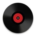 Vintage dj music vynil disk round icon. Retro classic song disc logo Royalty Free Stock Photo