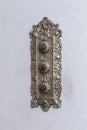 Vintage silver door bells Royalty Free Stock Photo