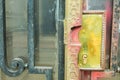 Vintage Door Detail Architectural Industrial Rustic