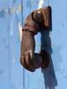 Vintage door knocker, Campeche, Mexico Royalty Free Stock Photo