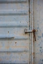 Vintage door or old door with close position, old door locked, can't pass the door cause damage