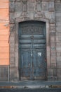 Vintage door in an old spanish house Royalty Free Stock Photo